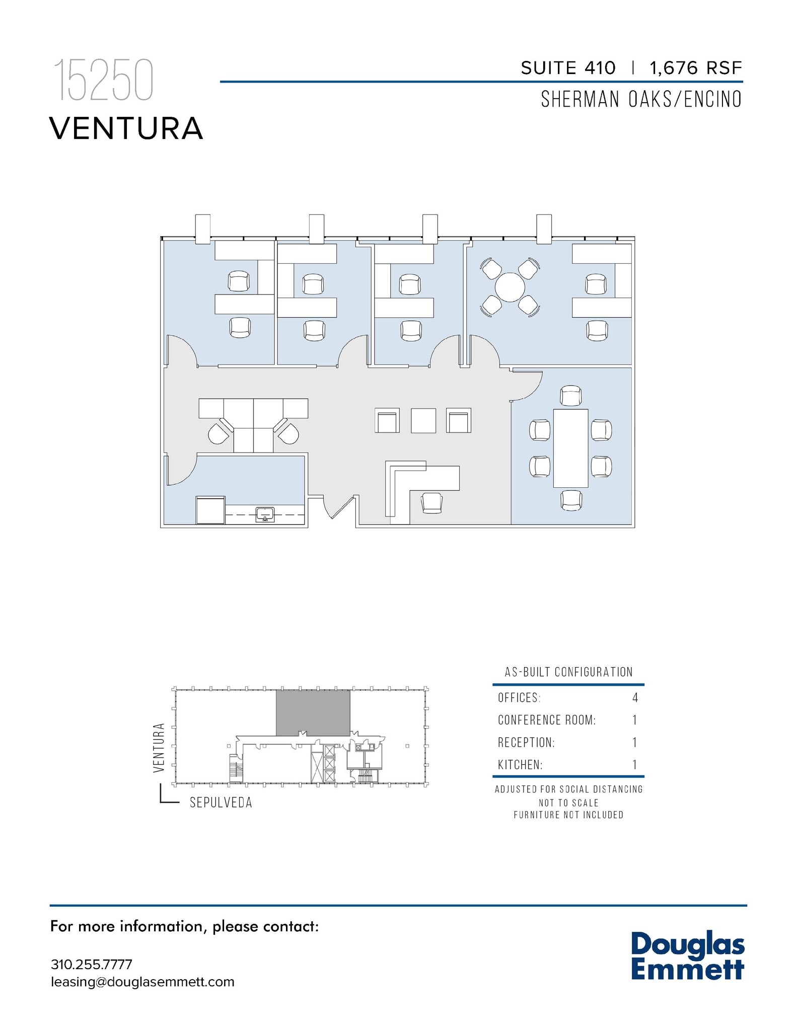 15250 Ventura Blvd, Sherman Oaks, CA à louer Plan d’étage– Image 1 sur 1