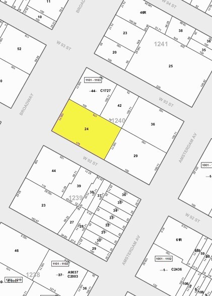 2478-2490 Broadway, New York, NY à louer - Plan cadastral – Image 2 sur 9