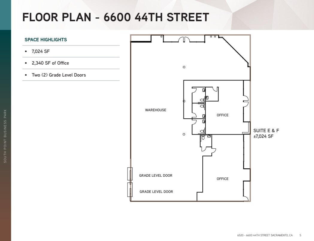 6524 44th St, Sacramento, CA à louer Plan d’étage– Image 1 sur 1