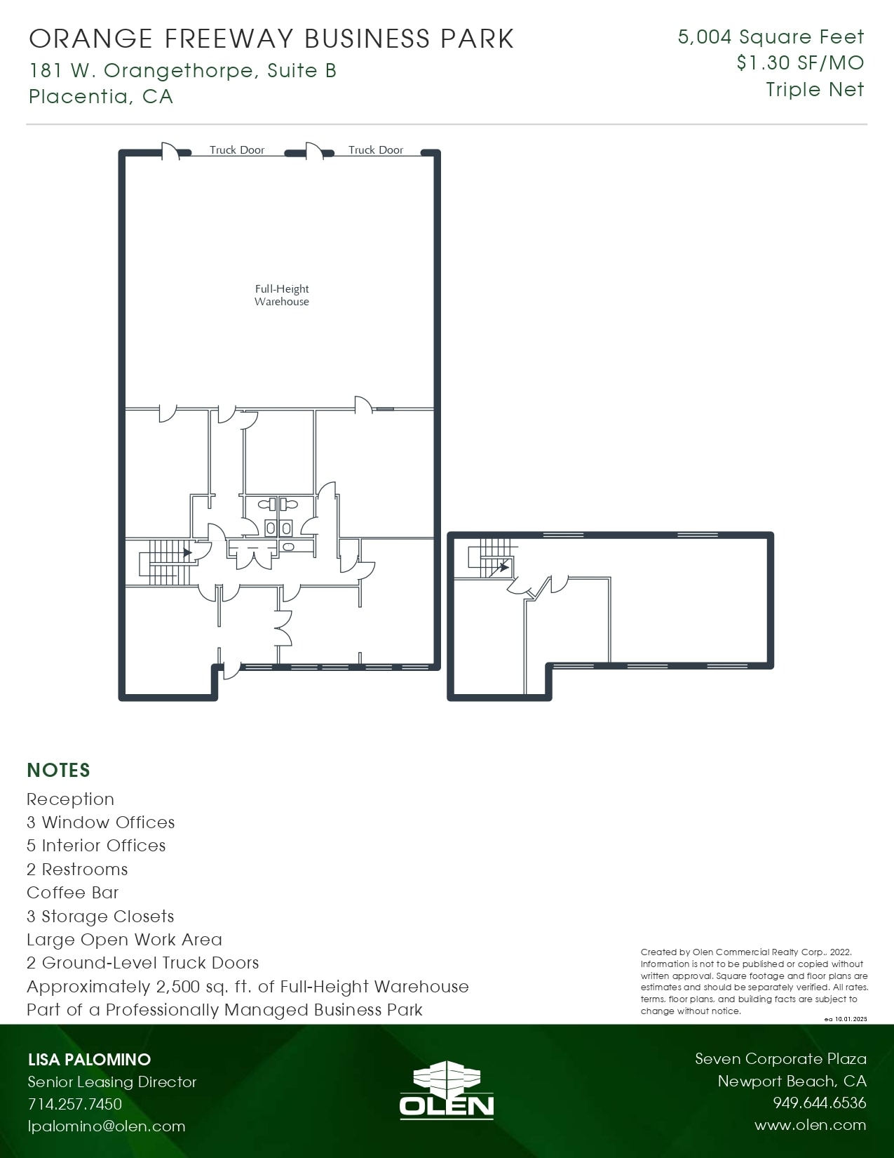 181 W Orangethorpe Ave, Placentia, CA à louer Plan d’étage– Image 1 sur 1