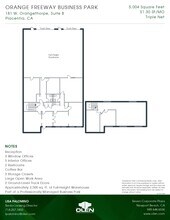 181 W Orangethorpe Ave, Placentia, CA à louer Plan d’étage– Image 1 sur 1