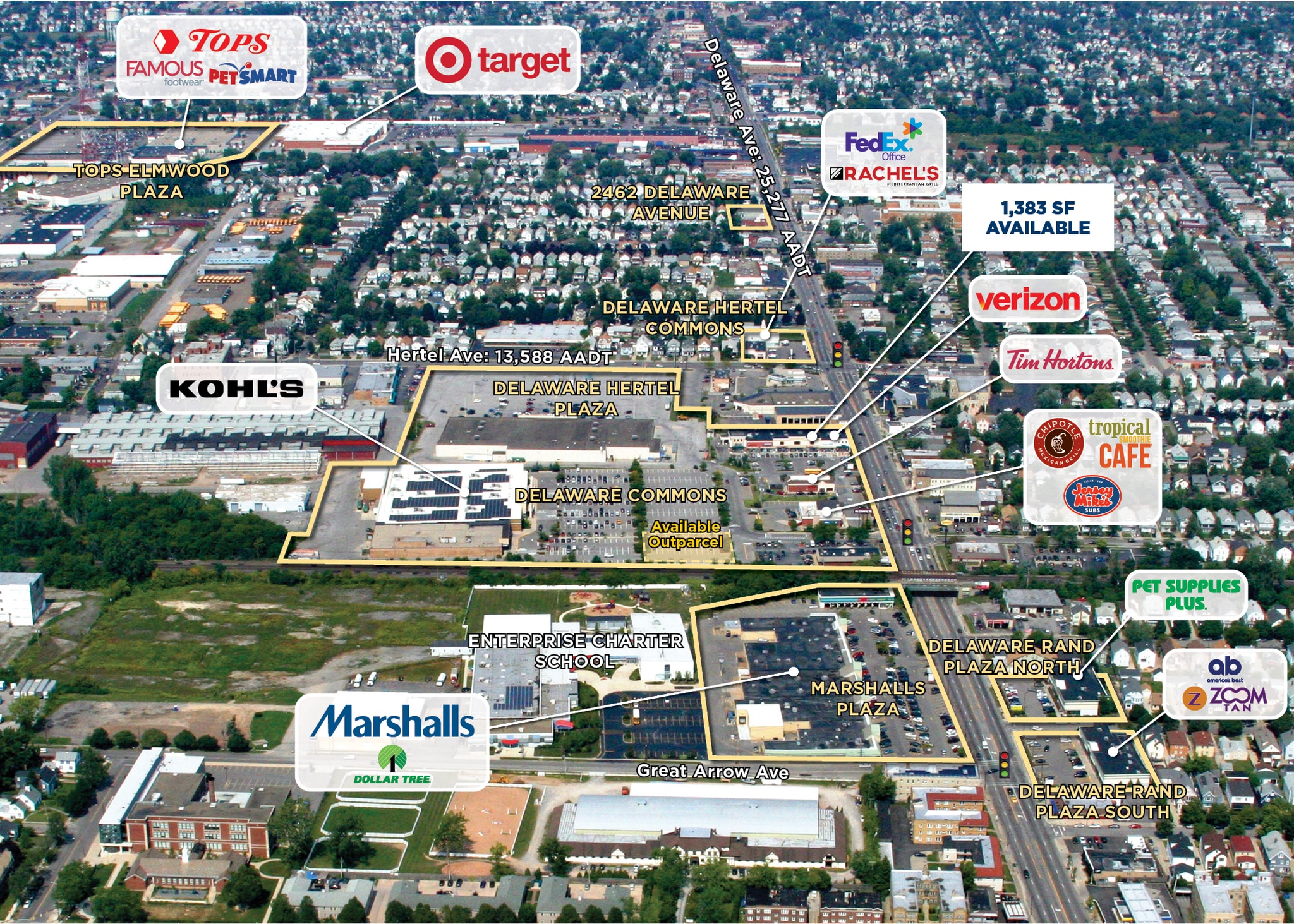 2226 Delaware Ave, Buffalo, NY à louer Photo de l’immeuble– Image 1 sur 1