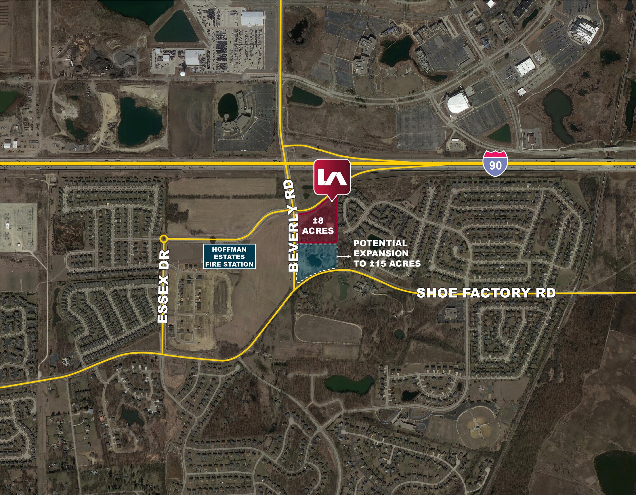 SEC I-90 & Beverly Rd, Hoffman Estates, IL à vendre Photo de l’immeuble– Image 1 sur 6