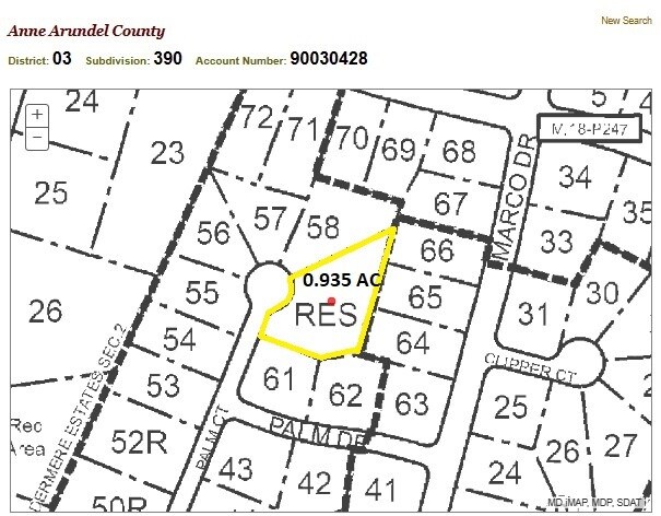 Greenhill Manor, Pasadena, MD à vendre - Plan cadastral – Image 2 sur 2