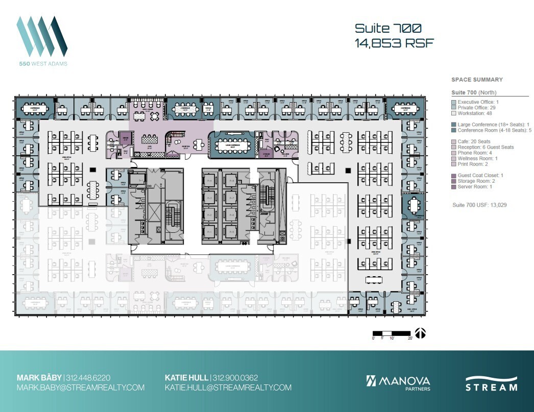 550 W Adams St, Chicago, IL à louer Plan d’étage– Image 1 sur 1