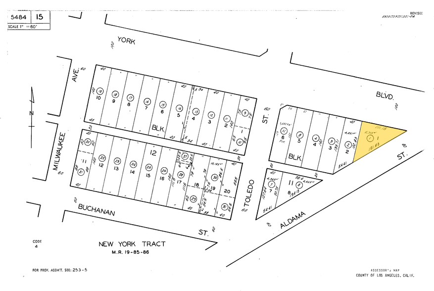 5924-5930 York Blvd, Los Angeles, CA à louer - Plan cadastral – Image 2 sur 6