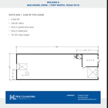 2501-2519 Gravel Dr, Fort Worth, TX à louer Plan d’étage– Image 1 sur 1