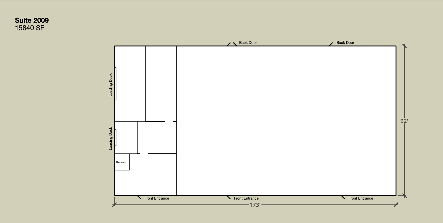 2009 S Bend Ave, South Bend, IN à louer Plan d’étage– Image 1 sur 1