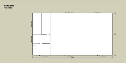 2009 S Bend Ave, South Bend, IN à louer Plan d’étage– Image 1 sur 1