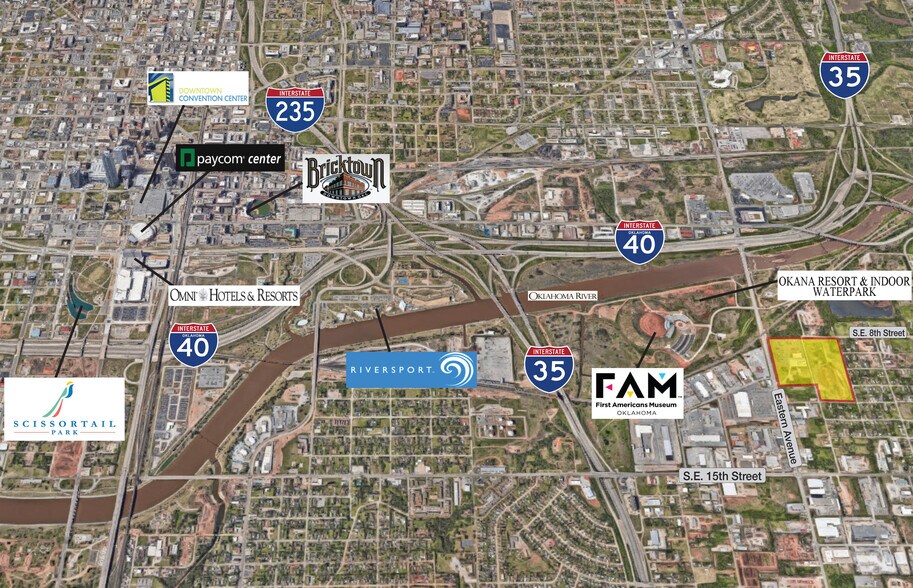 900 S. Eastern Avenue, Oklahoma City, OK à vendre - Aérien – Image 2 sur 2