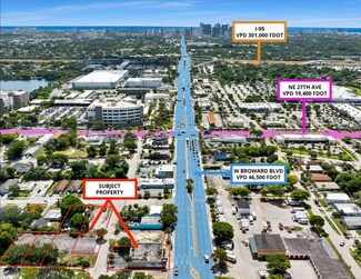 Plus de détails pour 1 Building + 6 parcel Land Assemblage – Local commercial à vendre, Fort Lauderdale, FL