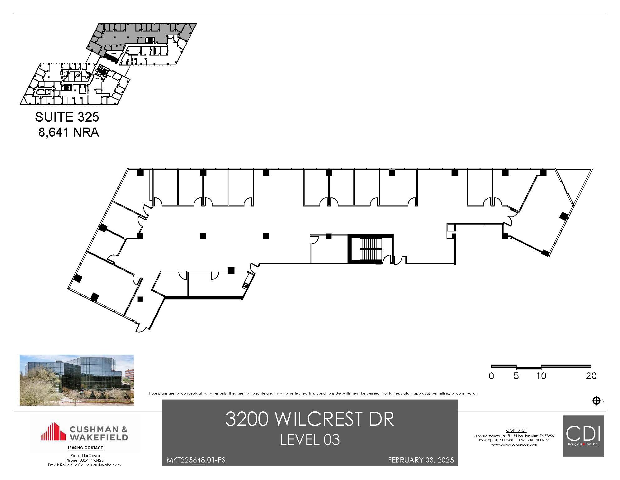 3200 Wilcrest Dr, Houston, TX à louer Plan d’étage– Image 1 sur 1