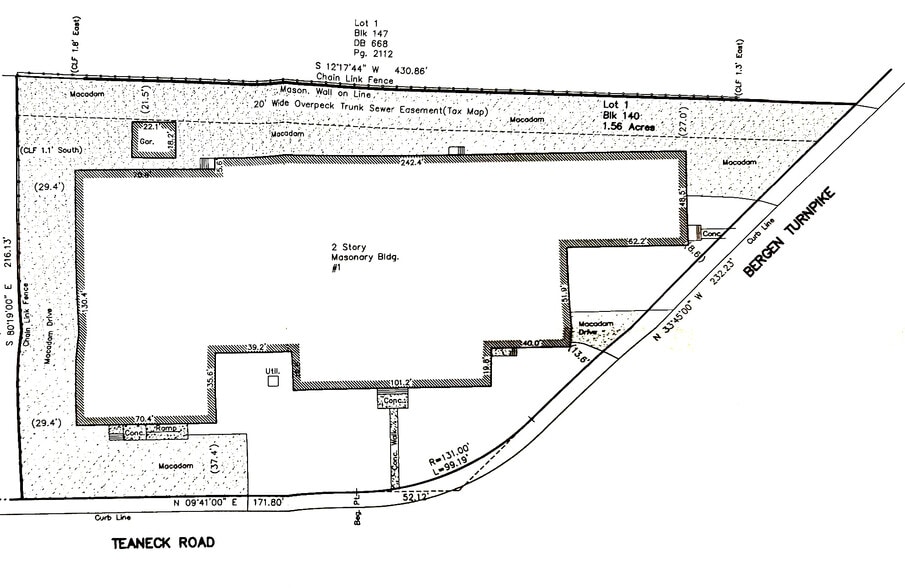 11 Teaneck Rd, Ridgefield Park, NJ à louer - Plan cadastral – Image 2 sur 3