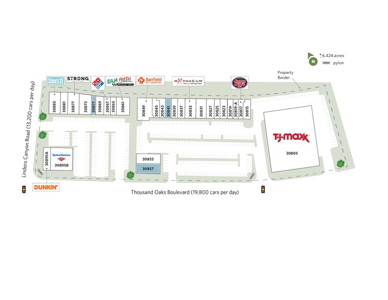 30805-30895 E Thousand Oaks Blvd, Westlake Village, CA à louer - Plan de site – Image 3 sur 48