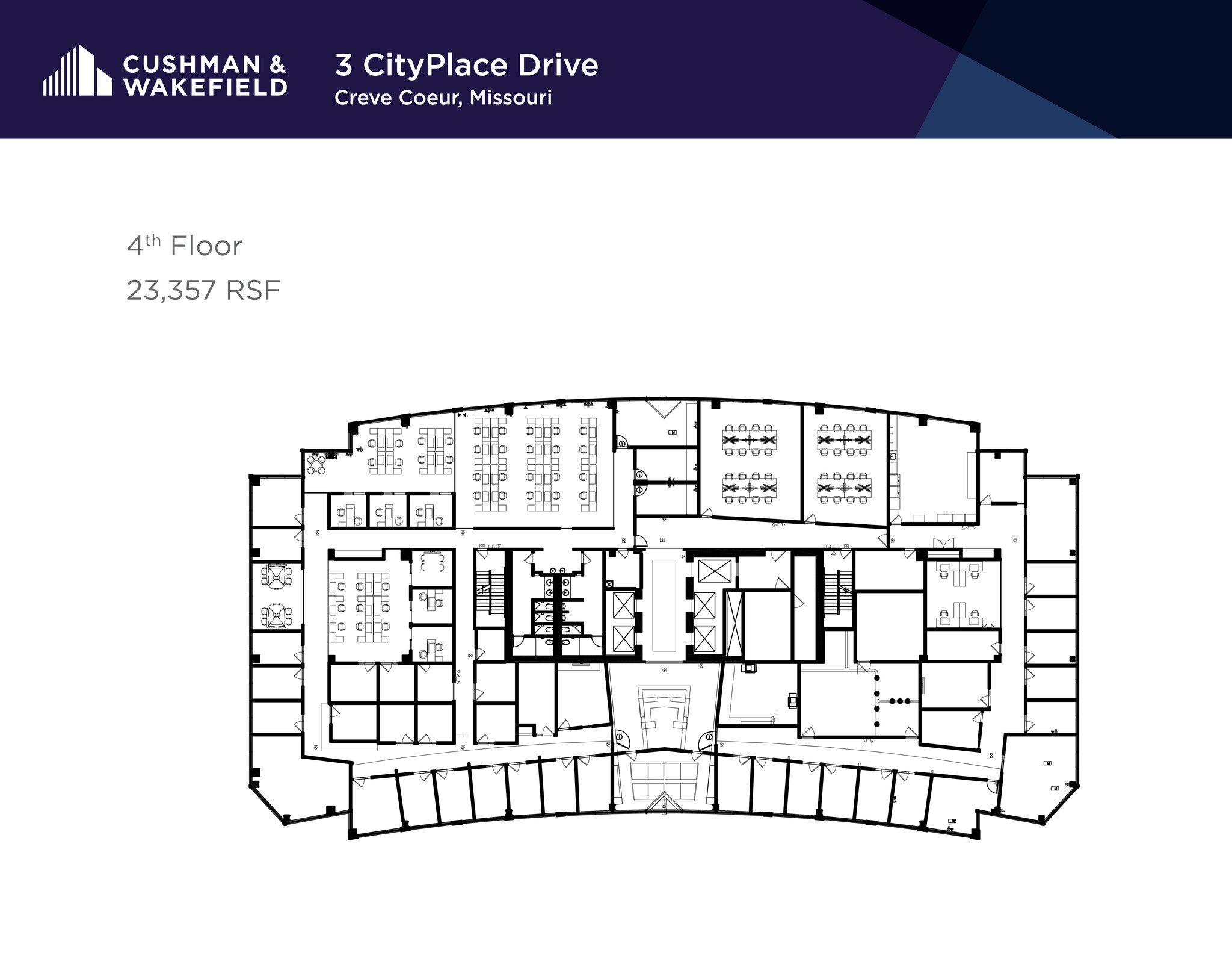 3 Cityplace Dr, Creve Coeur, MO à louer Plan de site– Image 1 sur 1