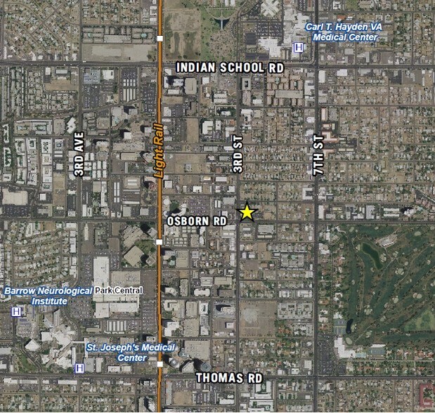 300 E Osborn Rd, Phoenix, AZ à louer - Aérien – Image 3 sur 4