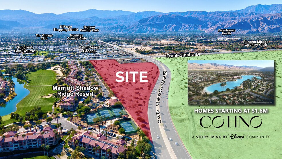 Frank Sinatra Dr & Monterey Ave, Rancho Mirage, CA à vendre - Aérien – Image 2 sur 6