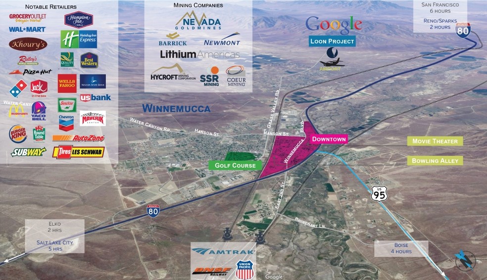 E Offenhauser, Winnemucca, NV à vendre - Aérien – Image 2 sur 3