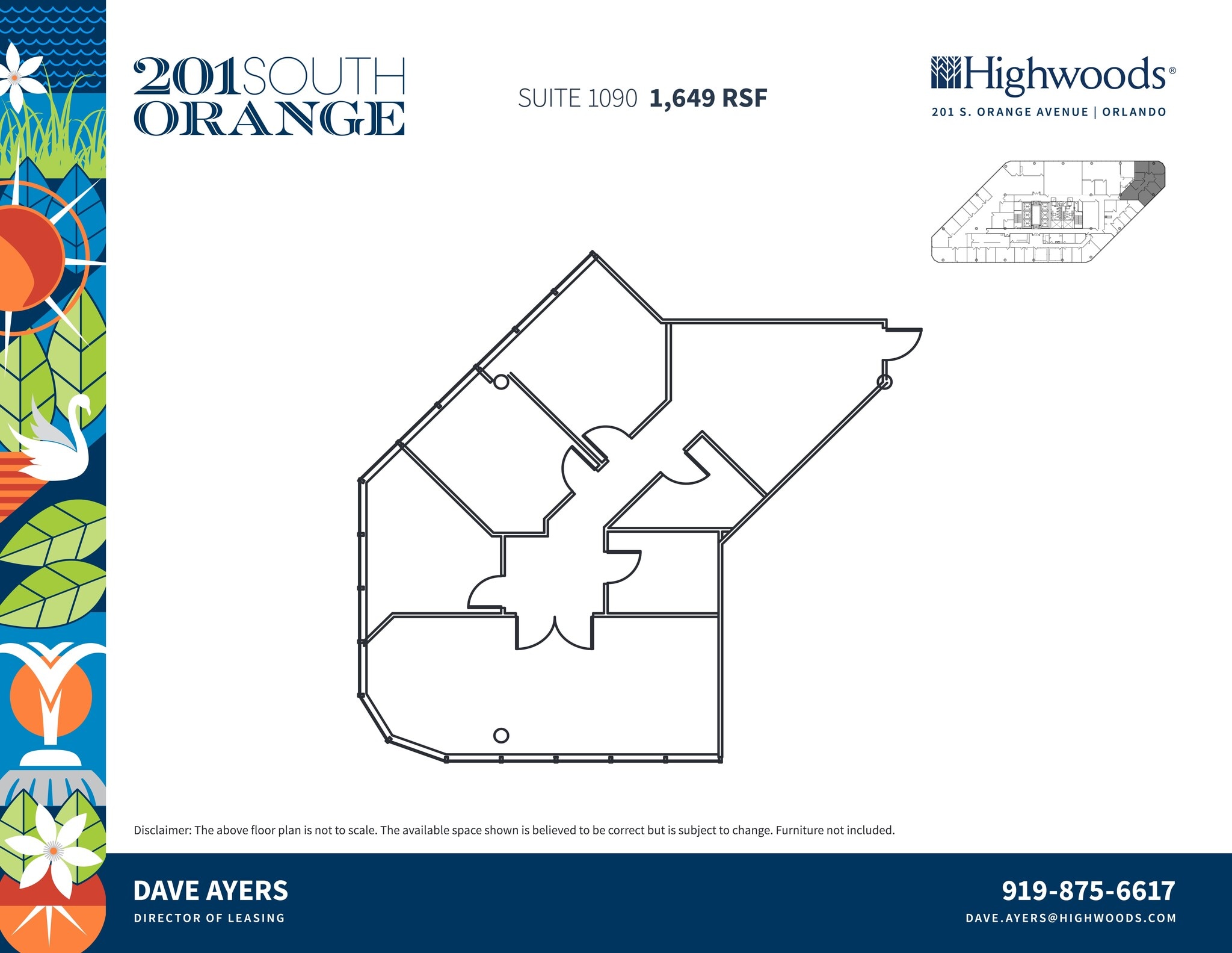 201 S Orange Ave, Orlando, FL à louer Plan de site– Image 1 sur 1