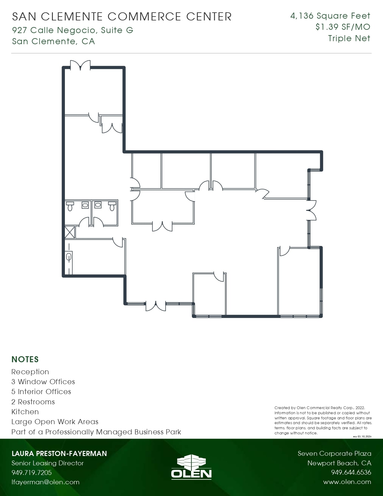 927 Calle Negocio, San Clemente, CA à louer Plan d’étage– Image 1 sur 1