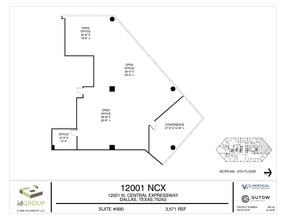12001 N Central Expy, Dallas, TX à louer Plan d’étage– Image 1 sur 1