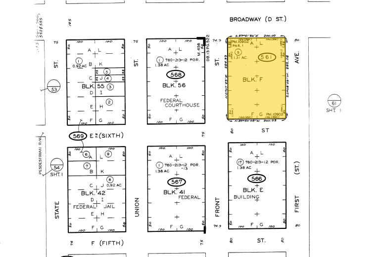 101 W Broadway, San Diego, CA à louer - Plan cadastral – Image 2 sur 15