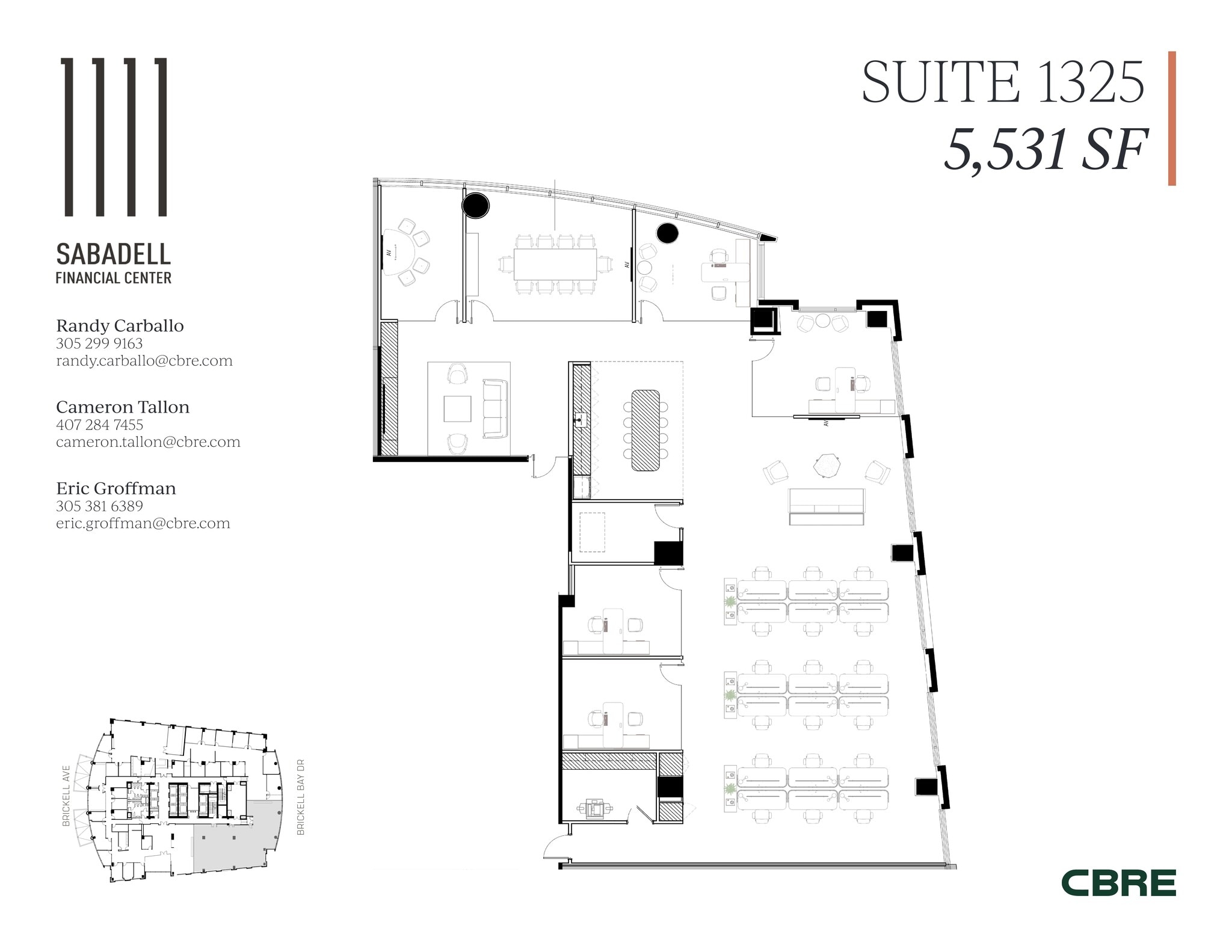 1111 Brickell Ave, Miami, FL à louer Plan de site– Image 1 sur 1