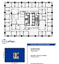 540 5th Ave SW, Calgary, AB à louer Plan d’étage– Image 1 sur 1