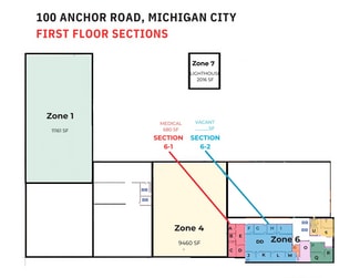Plus de détails pour 100 Anchor Rd, Michigan City, IN - Différents types d’espaces à louer