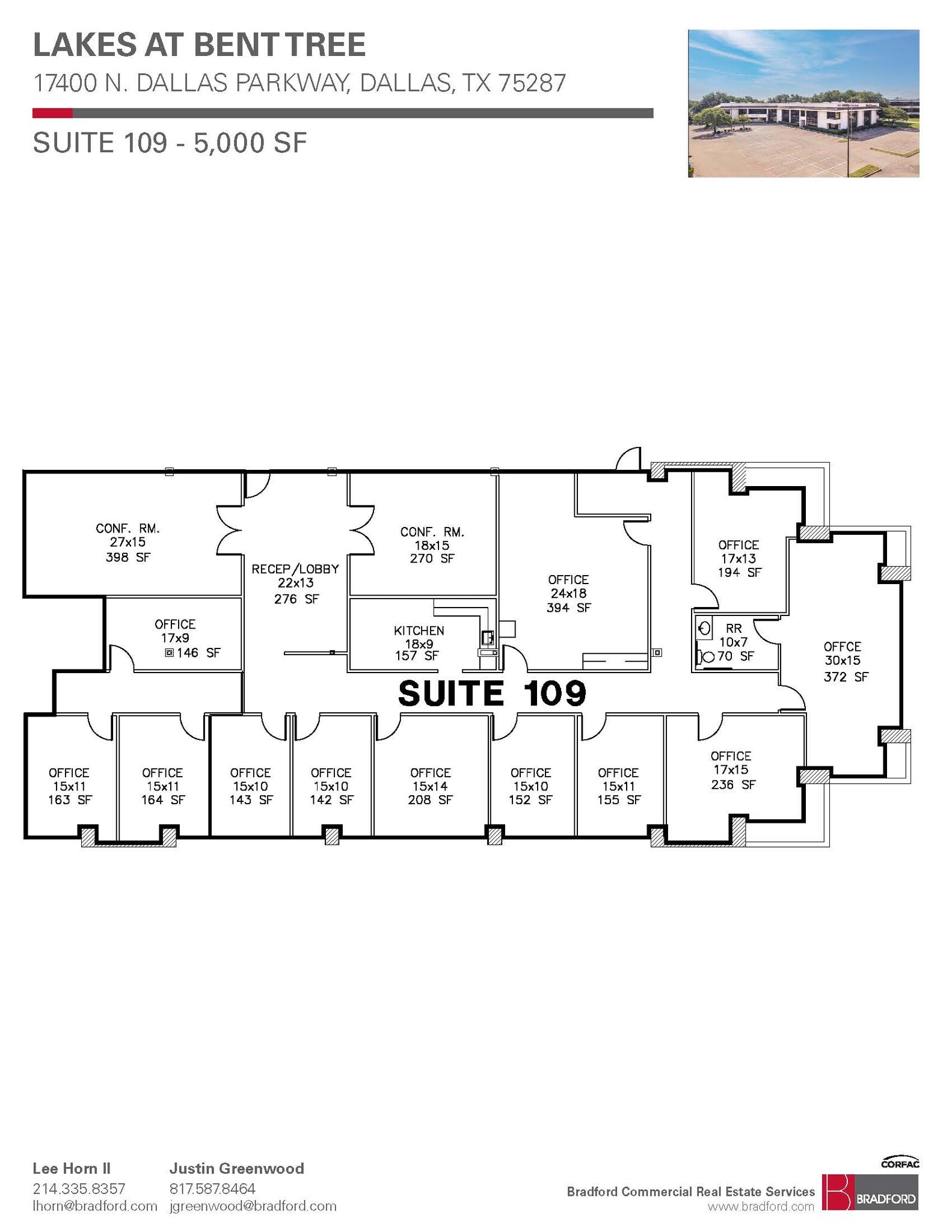 17400 N Dallas Pky, Dallas, TX à louer Plan d’étage– Image 1 sur 1