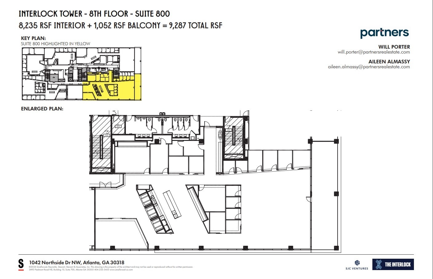 1042 Northside Dr NW, Atlanta, GA à louer Plan d’étage– Image 1 sur 1