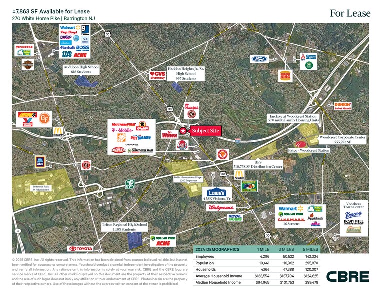 270 White Horse Pike, Barrington, NJ à louer - Aérien – Image 3 sur 9