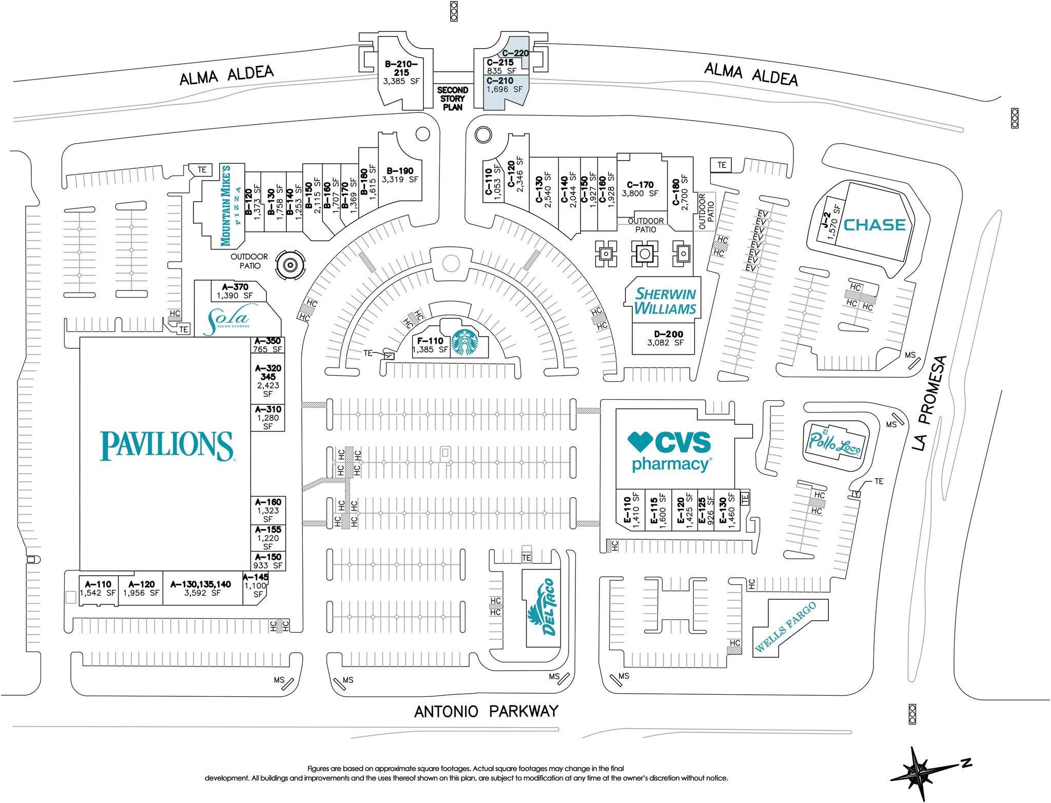 22361-22451 Antonio Pky, Rancho Santa Margarita, CA à louer Plan de site– Image 1 sur 1
