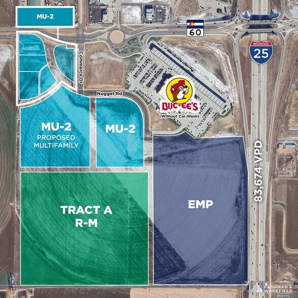 SWC I-25 & Highway 60, Johnstown, CO à vendre - Aérien – Image 2 sur 3