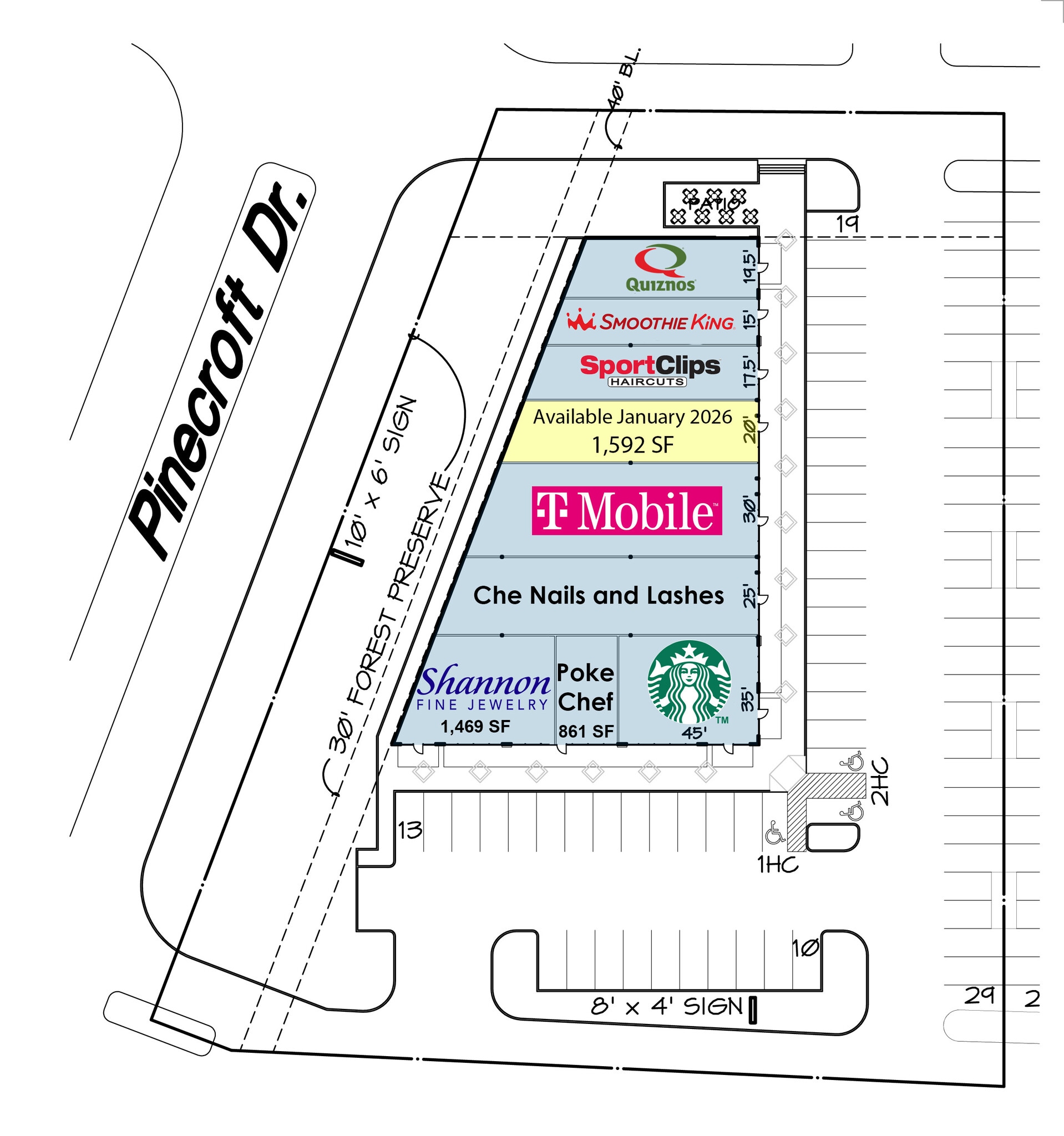 1440 Lake Woodlands Dr, Spring, TX à louer Plan de site– Image 1 sur 1