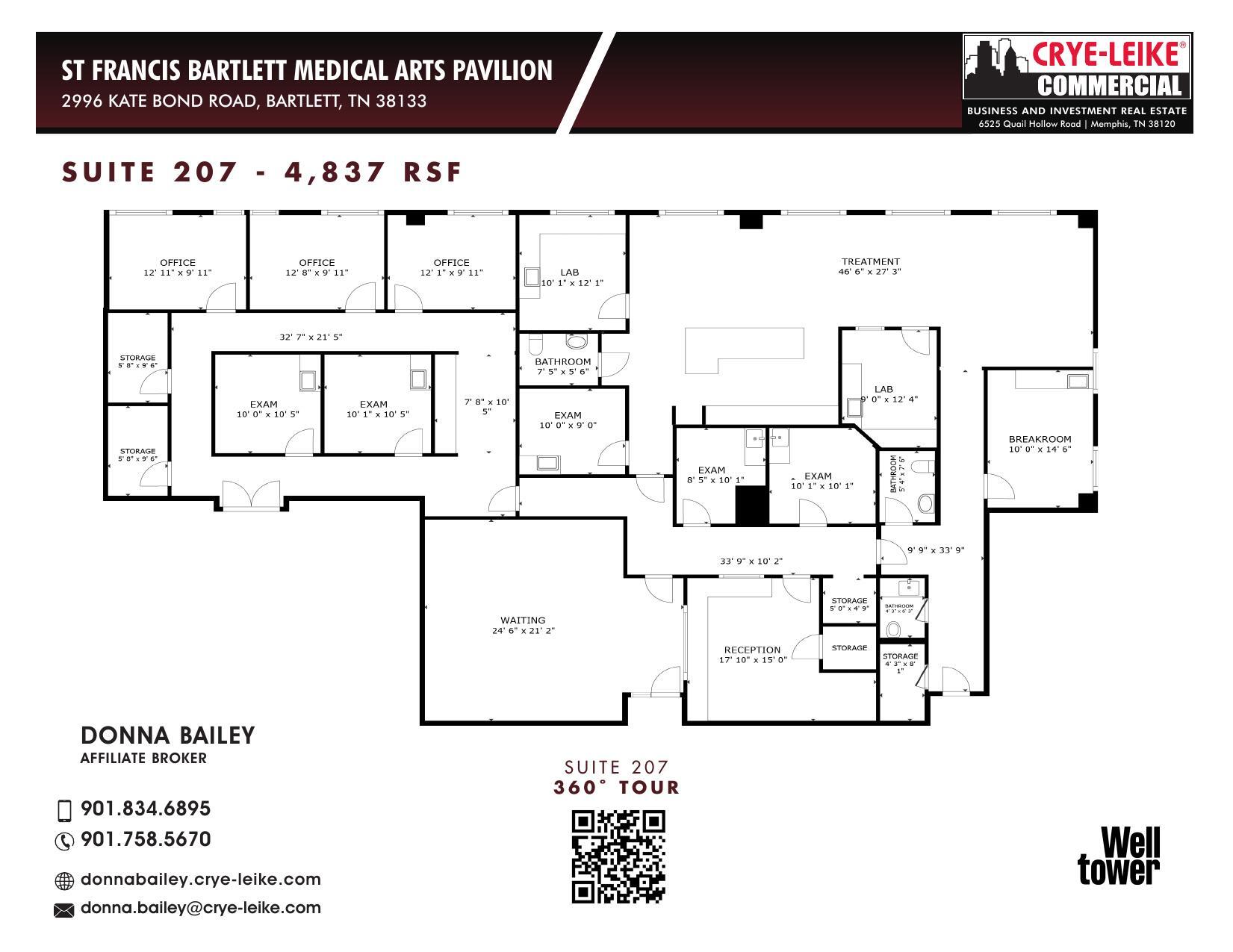 2996 Kate Bond Rd, Bartlett, TN à louer Plan d’étage– Image 1 sur 1