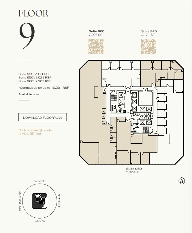 401 W A St, San Diego, CA à louer Plan d’étage– Image 1 sur 1
