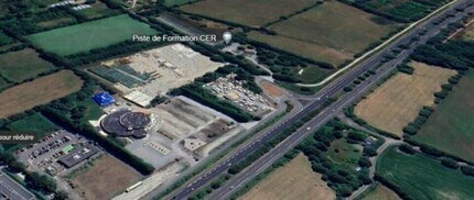 Nantes - Vue aérienne vue de carte