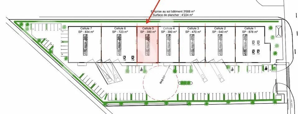 Industriel/Logistique dans Sainghin-en-Mélantois à louer - Plan de site – Image 2 sur 6