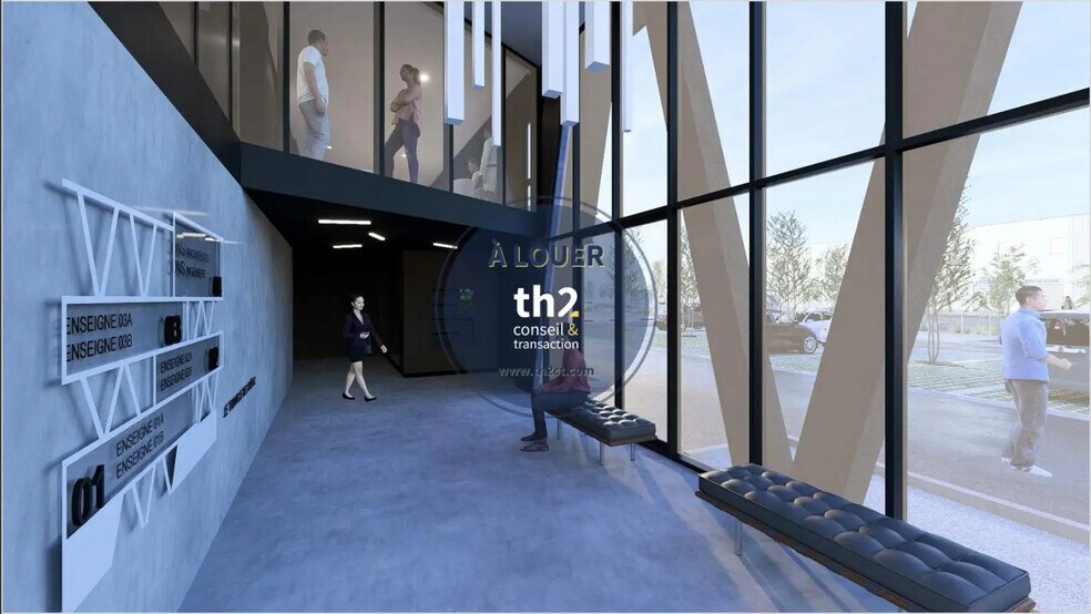 Bureau dans Bretteville-sur-Odon à louer - Hall d’entrée – Image 1 sur 4