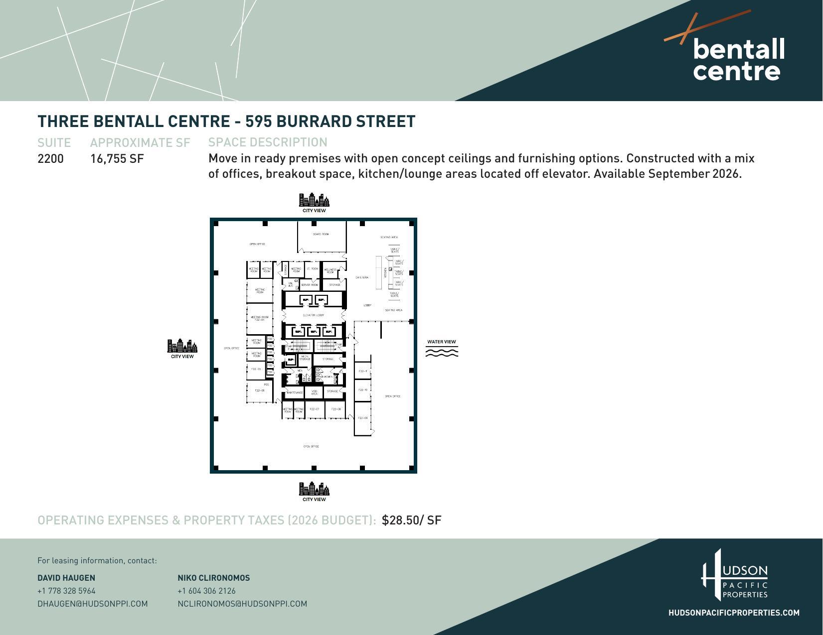 595 Burrard St, Vancouver, BC à louer Plan d’étage– Image 1 sur 1