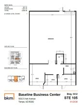 5024 S Ash Ave, Tempe, AZ à louer Plan d’étage– Image 1 sur 4
