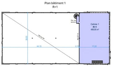 Local d’activités dans Wissous à louer Plan d’étage– Image 2 sur 3