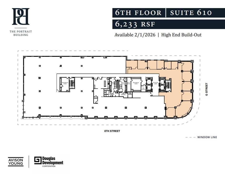 701 8th St NW, Washington, DC à louer Plan d’étage– Image 1 sur 1