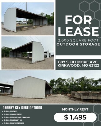 Plus de détails pour 807 S Fillmore Ave, Kirkwood, MO - Terrain à louer