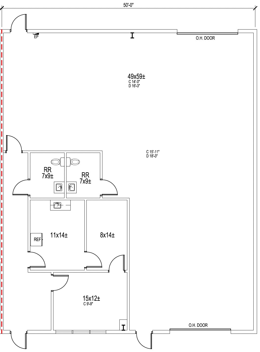 3649-3661 N Beach St, Fort Worth, TX à louer Plan d’étage– Image 1 sur 2