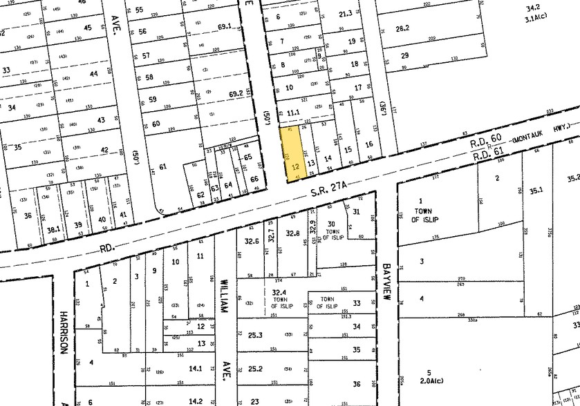 62-64 W Main St, East Islip, NY à louer - Plan cadastral – Image 2 sur 9