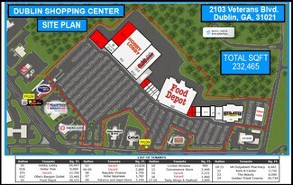 Plus de détails pour 2101-2103 Veterans Blvd, Dublin, GA - Local commercial à louer