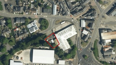 Warwick Rd, Brynmawr, BGW - Vue aérienne vue de carte