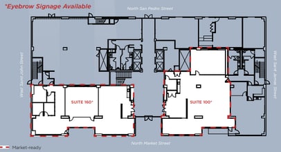 111 W Saint John St, San Jose, CA à louer Plan d’étage– Image 1 sur 1